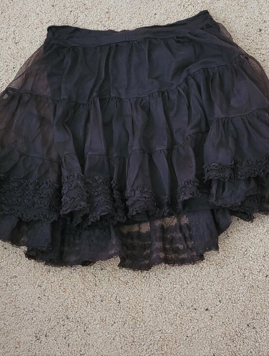 Diesel Dresses & Skirts - FLAWED Diesel Brown Ruffle Mini Skirt missing drawstring
